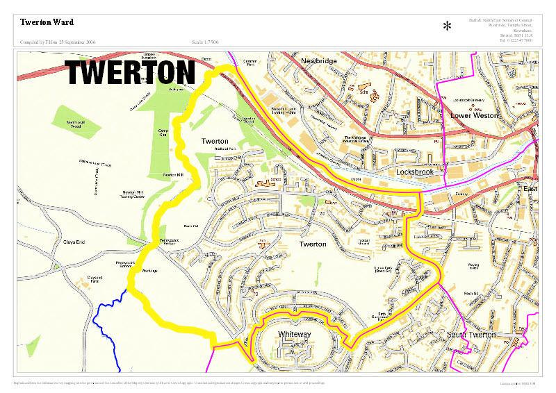 Twerton map