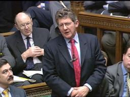 Don Foster MP speaking in the House of Commons chamber