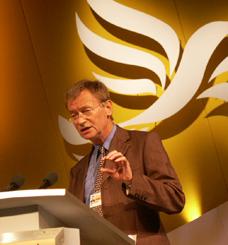 Roger Symonds moving Zero Waste Motion at Liberal Democrat Federal Conference